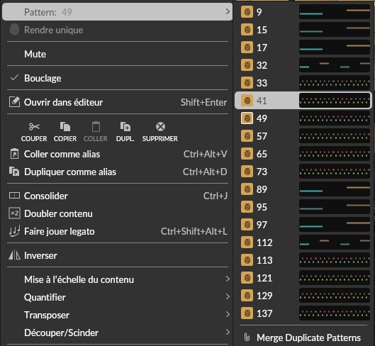 Bitwig 6 Alias de clips 