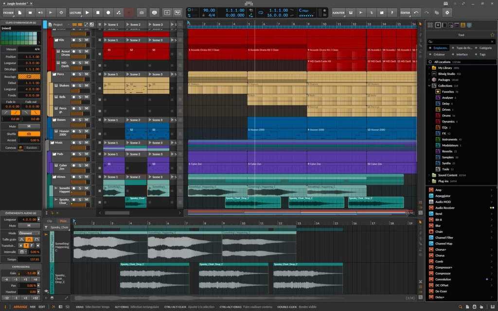  cours Bitwig Studio Dijon – arrangeur et session clips